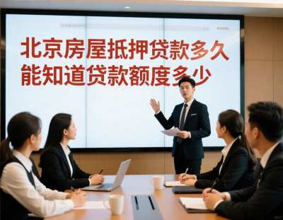 北京房屋抵押贷款多久能知道贷款额度多少(图1)